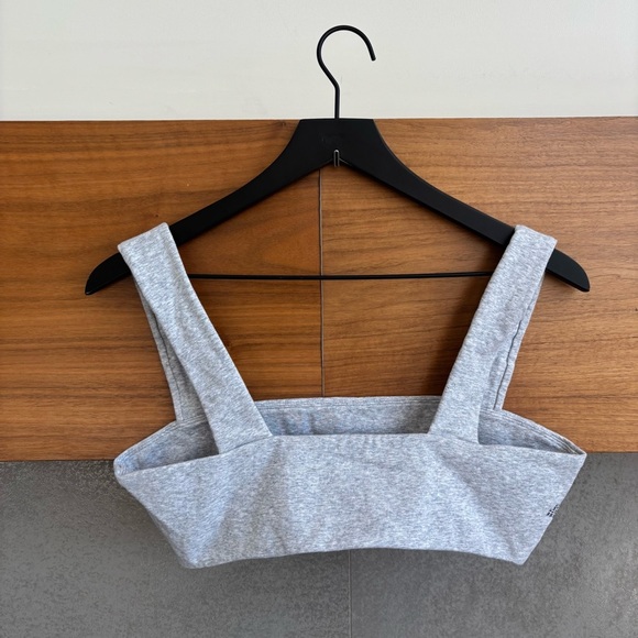 NWT WeWoreWhat Women Bandeau Top In Heather Grey, Size L - Picture 6 of 8